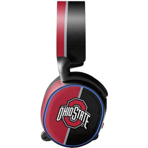 Ohio State University OSU Buckeyes Split SteelSeries Arctis 3 Skin